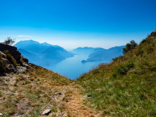 Visuale dal Monte Tremezzo sul Lago di Como