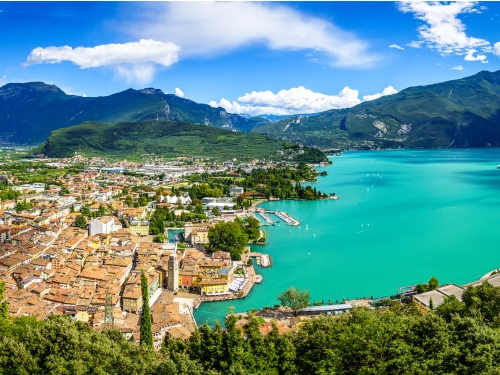 Lago di Garda visto dall'alto