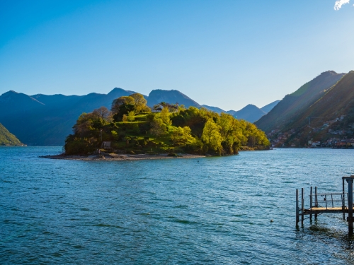 Isola di Comacina sul Lago di Como