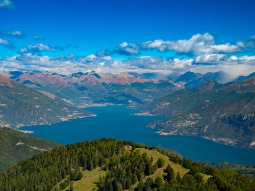 Vista del panorama di Monte San Primo
